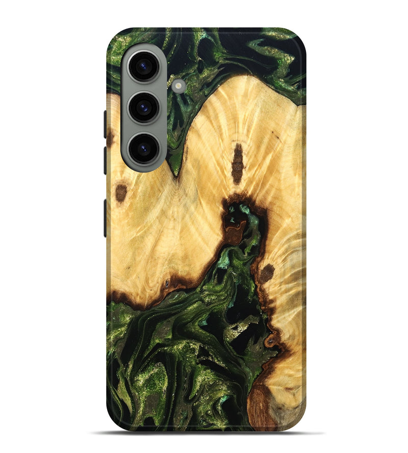 Galaxy S24 Plus Wood Live Edge Phone Case - Casimir (Green, 830854)