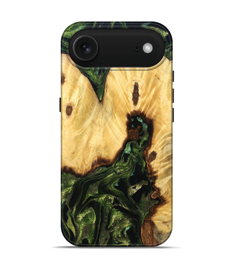 iPhone 17 Air Wood Live Edge Phone Case - Casimir (Green, 830854)