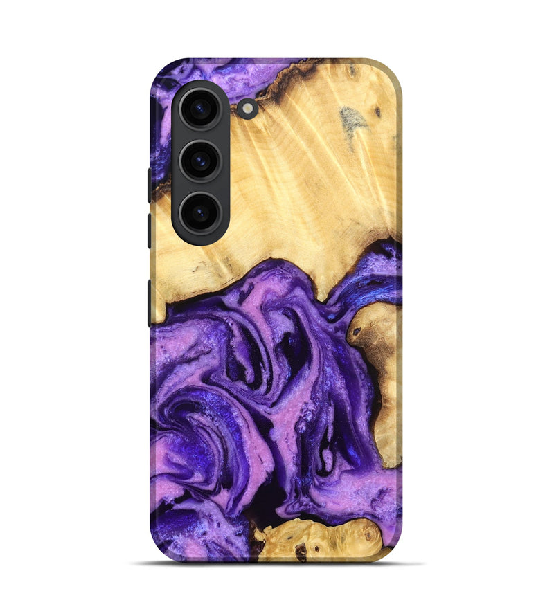 Galaxy S23 Wood Live Edge Phone Case - Dudley (Purple, 830858)