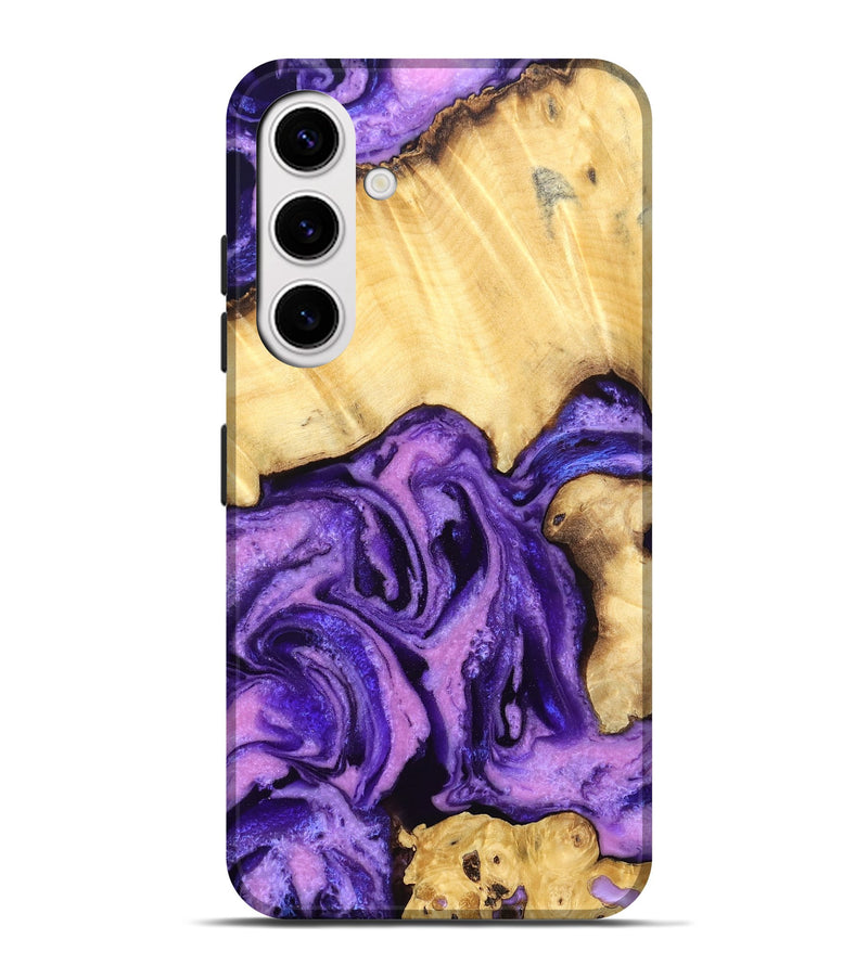 Galaxy S25 Plus Wood Live Edge Phone Case - Dudley (Purple, 830858)