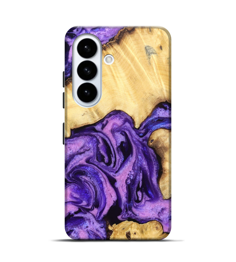 Galaxy S26 Wood Live Edge Phone Case - Dudley (Purple, 830858)