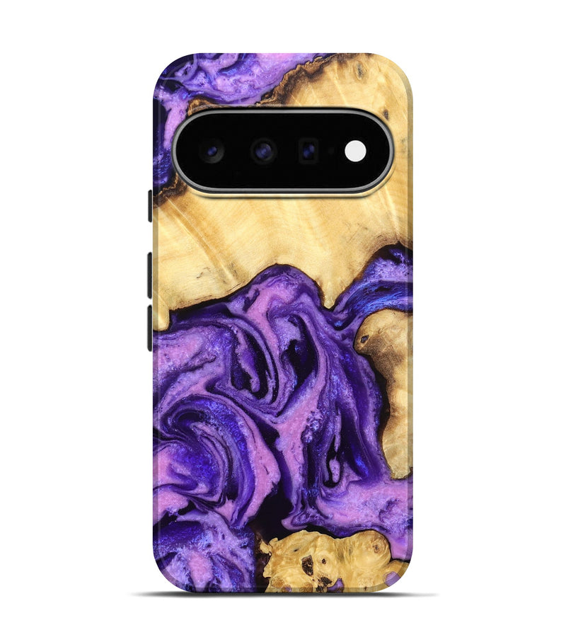 Pixel 11 Pro Wood Live Edge Phone Case - Dudley (Purple, 830858)