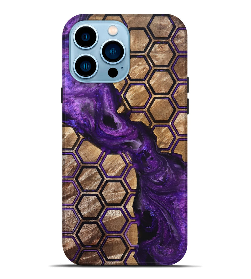 iPhone 14 Pro Max Wood Live Edge Phone Case - Eulalia (Pattern, 830862)
