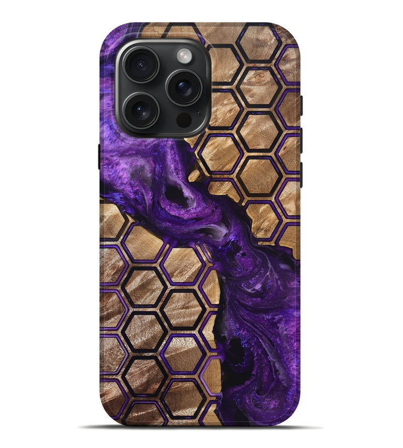 iPhone 16 Pro Max Wood Live Edge Phone Case - Eulalia (Pattern, 830862)