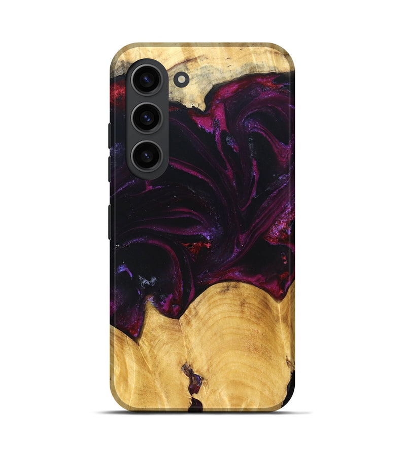 Galaxy S23 Wood Live Edge Phone Case - Oaklyn (Purple, 830863)