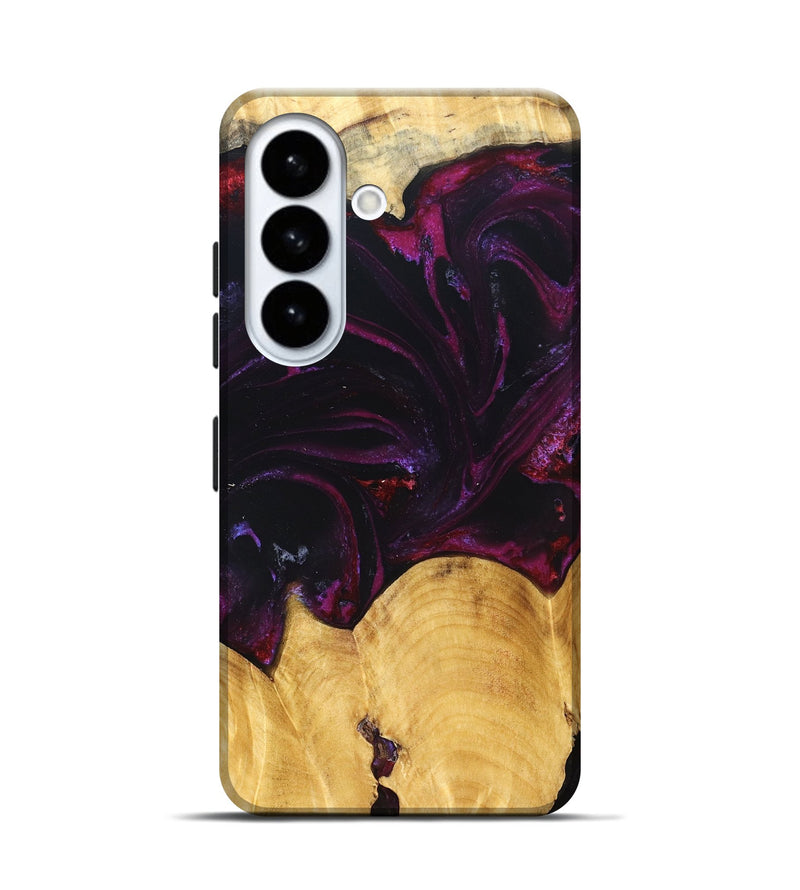Galaxy S26 Wood Live Edge Phone Case - Oaklyn (Purple, 830863)