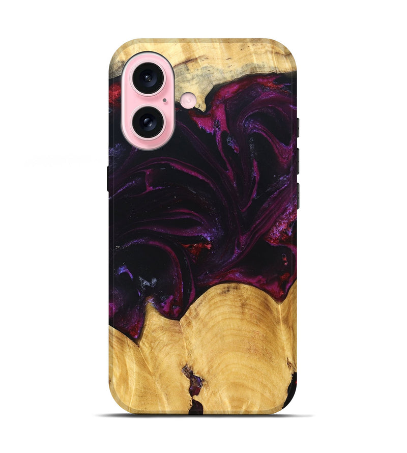 iPhone 17 Wood Live Edge Phone Case - Oaklyn (Purple, 830863)