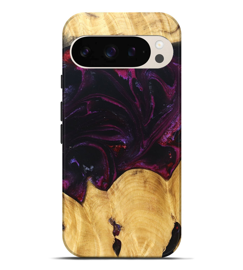 Pixel 10 Pro XL Wood Live Edge Phone Case - Oaklyn (Purple, 830863)