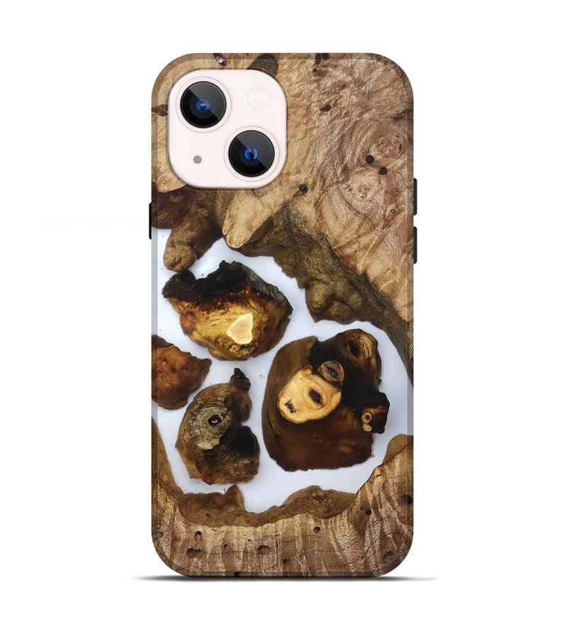 iPhone 13 Wood Live Edge Phone Case - Hildred (Clear, 830874)