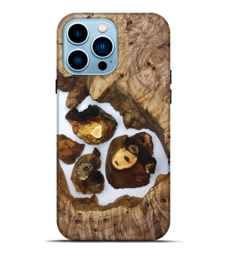iPhone 14 Pro Max Wood Live Edge Phone Case - Hildred (Clear, 830874)