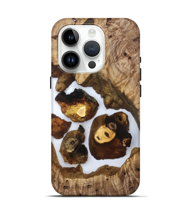 iPhone 15 Pro Wood Live Edge Phone Case - Hildred (Clear, 830874)