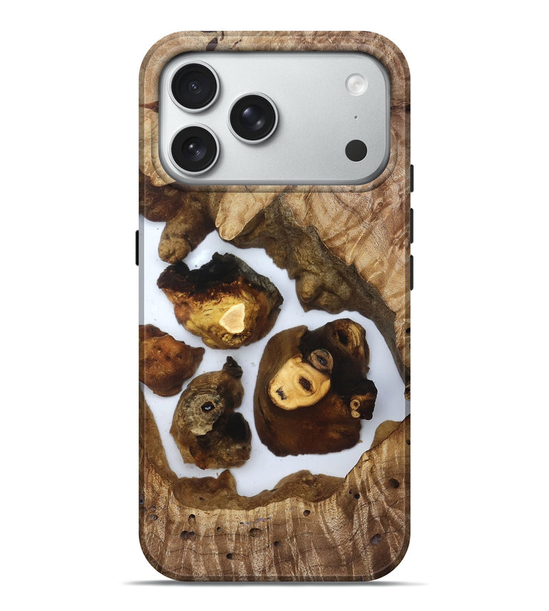 iPhone 18 Pro Max Wood Live Edge Phone Case - Hildred (Clear, 830874)