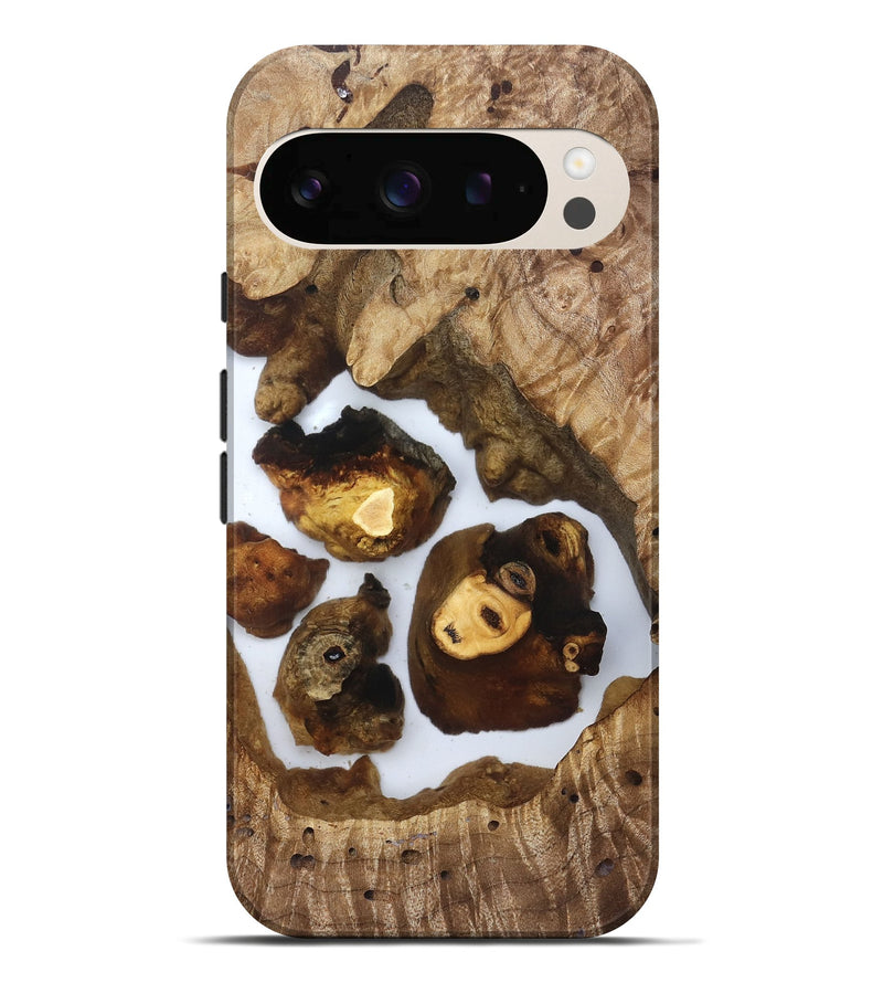 Pixel 10 Pro XL Wood Live Edge Phone Case - Hildred (Clear, 830874)