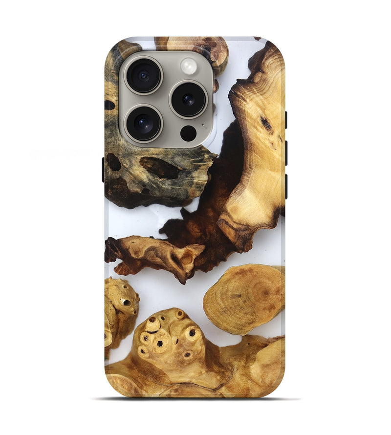 iPhone 16 Pro Wood Live Edge Phone Case - Elmo (Clear, 830875)