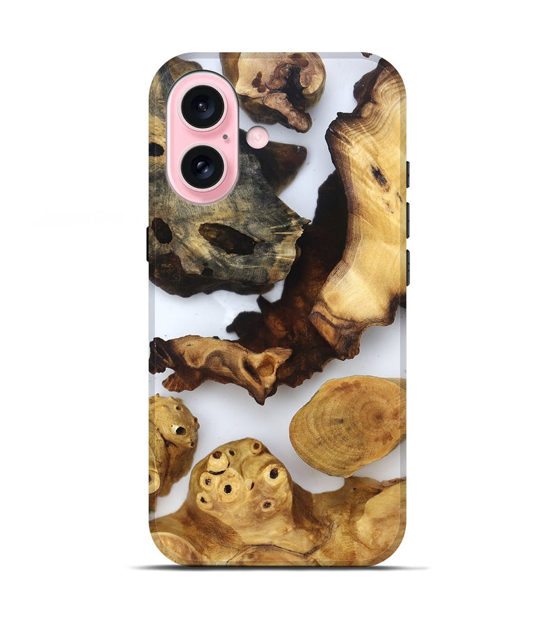 iPhone 17 Wood Live Edge Phone Case - Elmo (Clear, 830875)