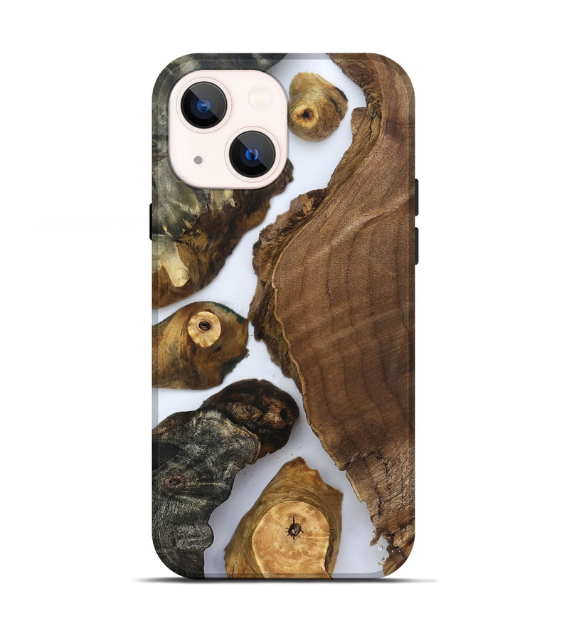 iPhone 13 Wood Live Edge Phone Case - Elma (Clear, 830876)