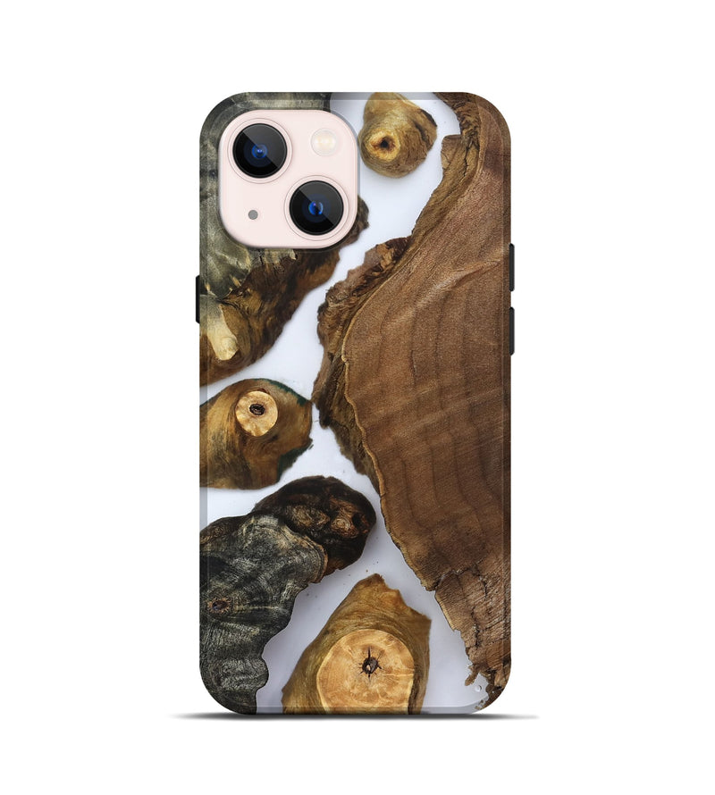 iPhone 13 mini Wood Live Edge Phone Case - Elma (Clear, 830876)