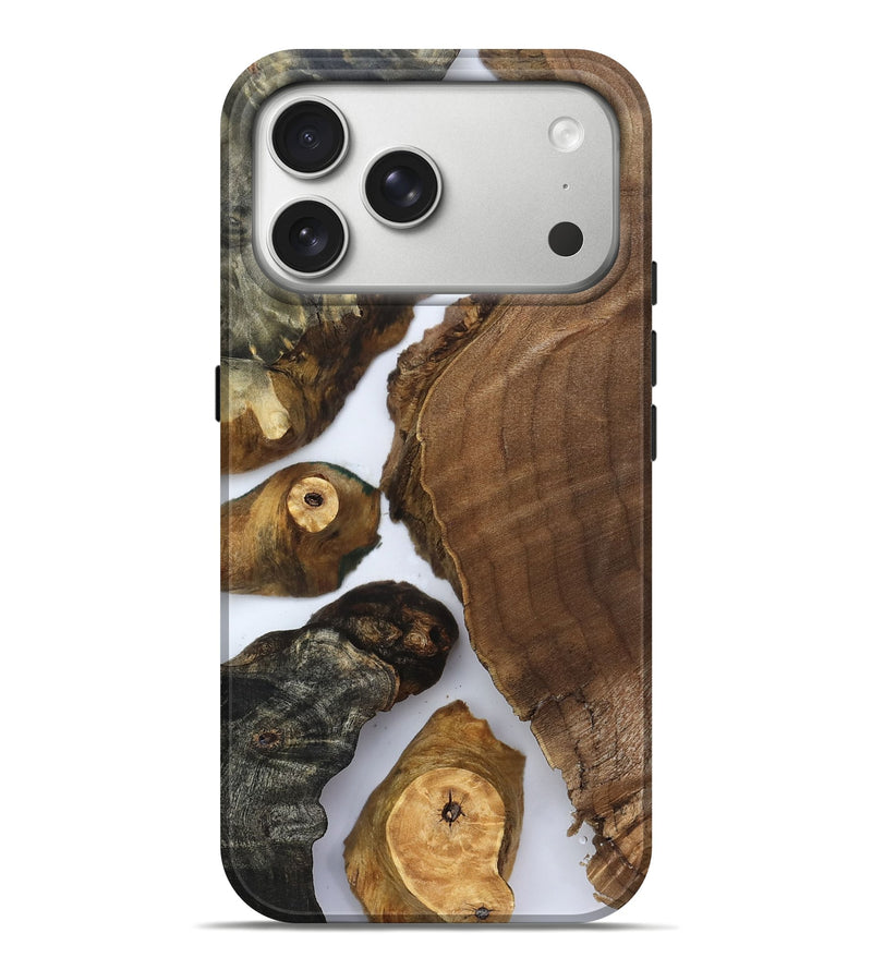 iPhone 17 Pro Max Wood Live Edge Phone Case - Elma (Clear, 830876)