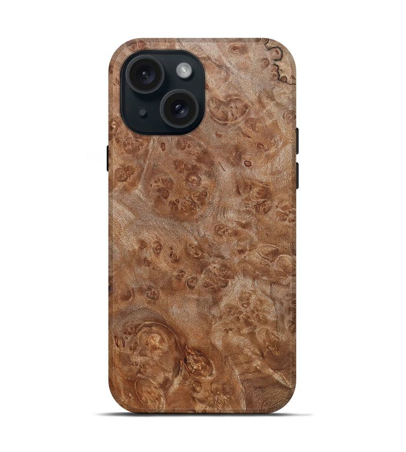 iPhone 15 Wood Live Edge Phone Case - Toccara (Solid Wood, 830882)