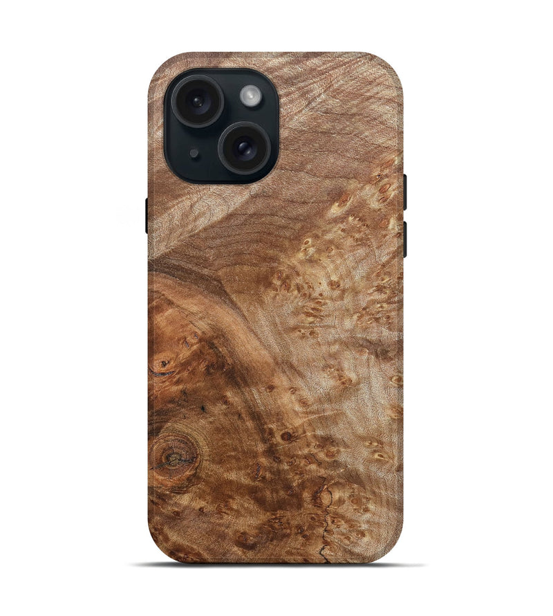 iPhone 15 Wood Live Edge Phone Case - Kizzy (Solid Wood, 830892)