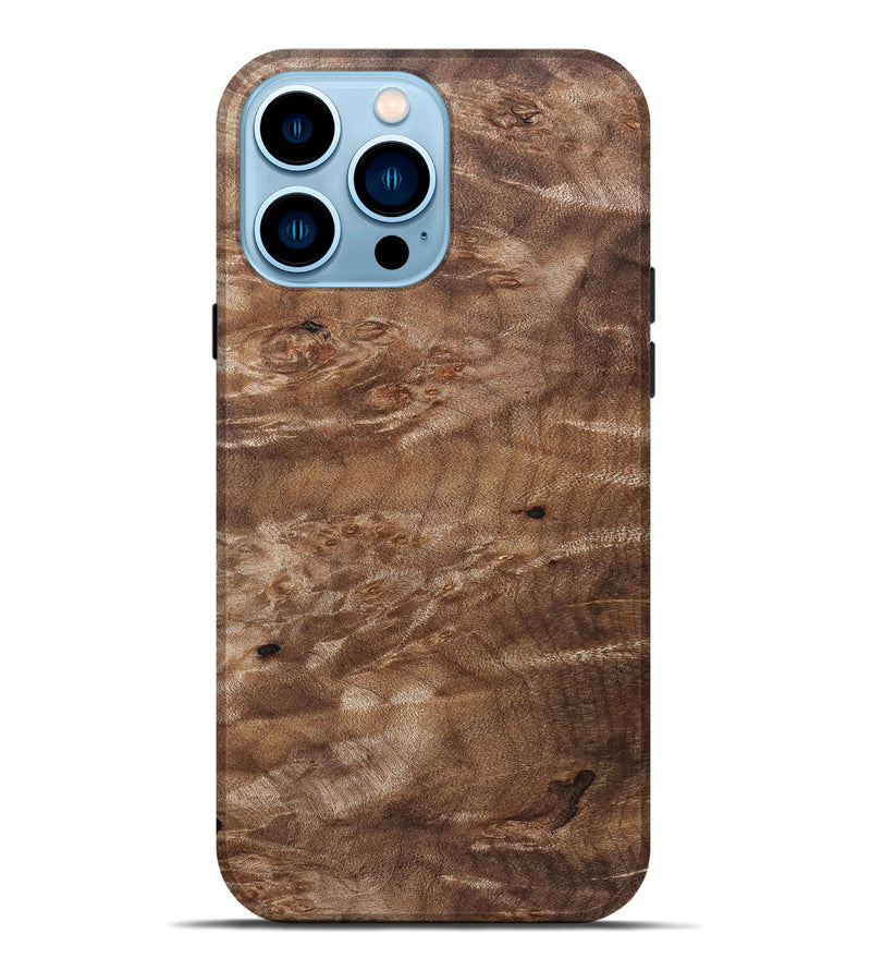 iPhone 14 Pro Max Wood Live Edge Phone Case - Lila (Solid Wood, 830894)