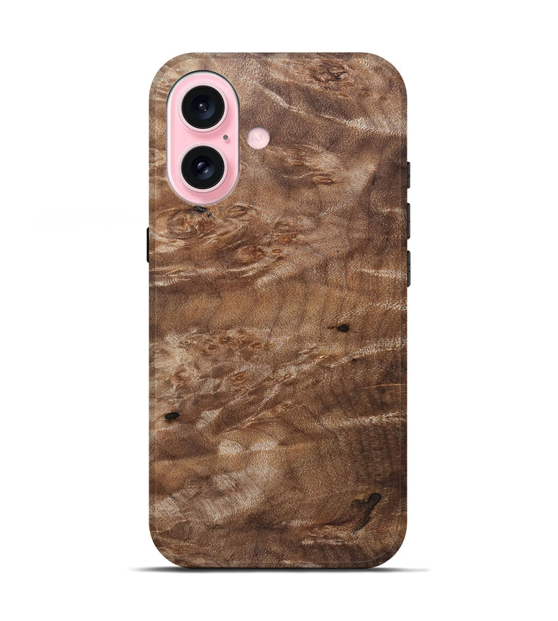 iPhone 17 Wood Live Edge Phone Case - Lila (Solid Wood, 830894)