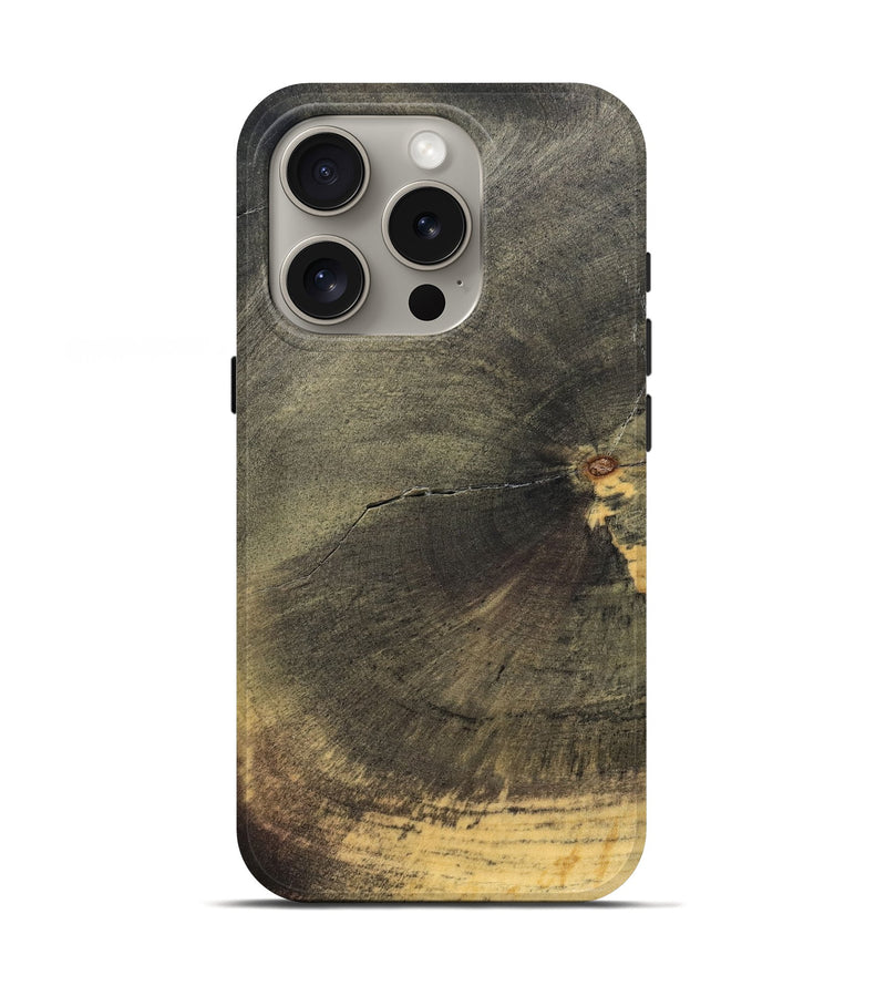iPhone 16 Pro Wood Live Edge Phone Case - Maya (Solid Wood, 830901)