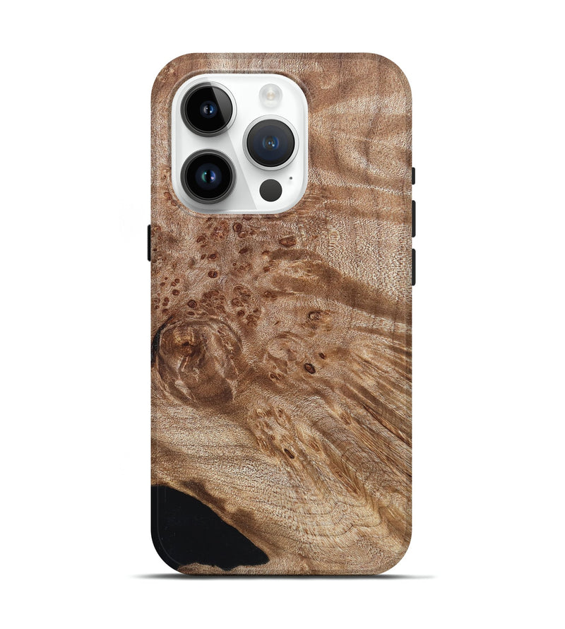 iPhone 15 Pro Wood Live Edge Phone Case - Karter (Solid Wood, 830903)