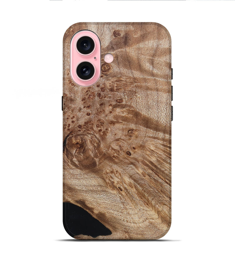 iPhone 16 Wood Live Edge Phone Case - Karter (Solid Wood, 830903)