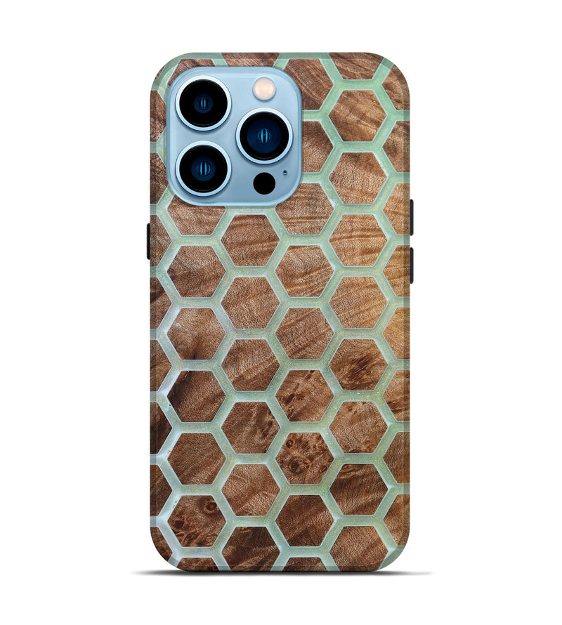iPhone 14 Pro Wood Live Edge Phone Case - Ryker (Pattern, 830905)