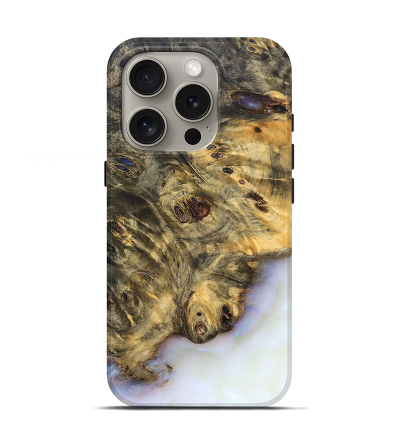iPhone 16 Pro Wood Live Edge Phone Case - Kristie (Ghost, 830914)