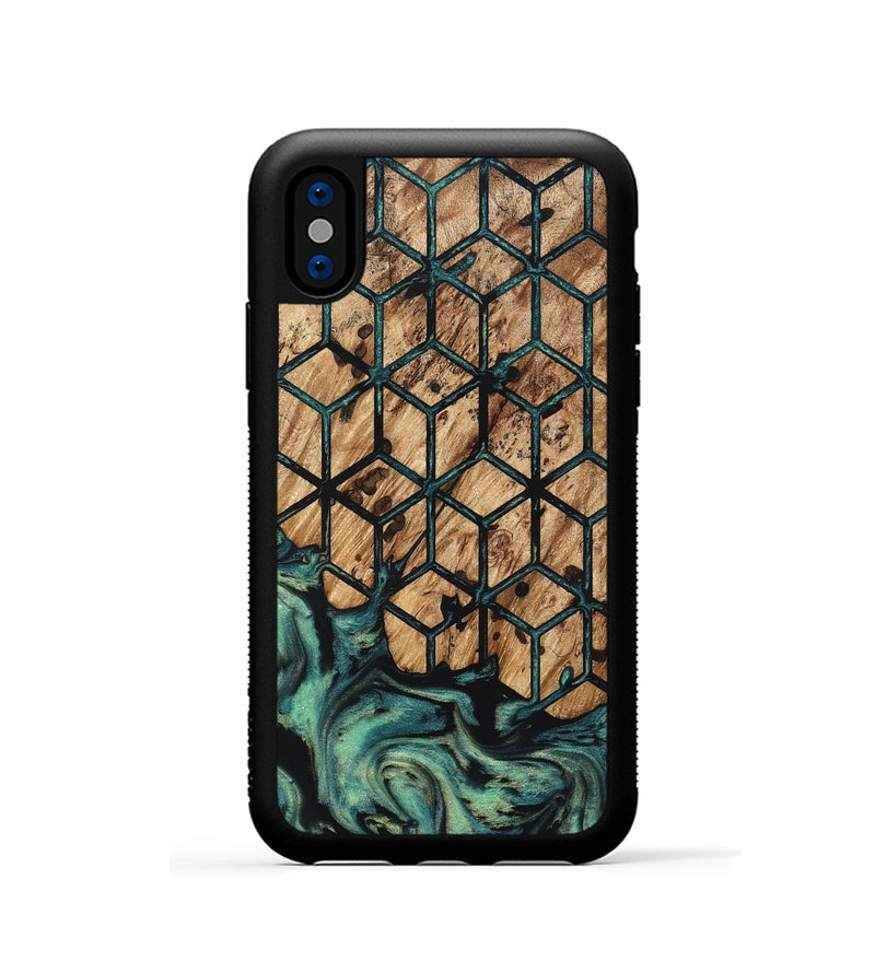 iPhone Xs Wood Phone Case - Kaitlin (Pattern, 830965)