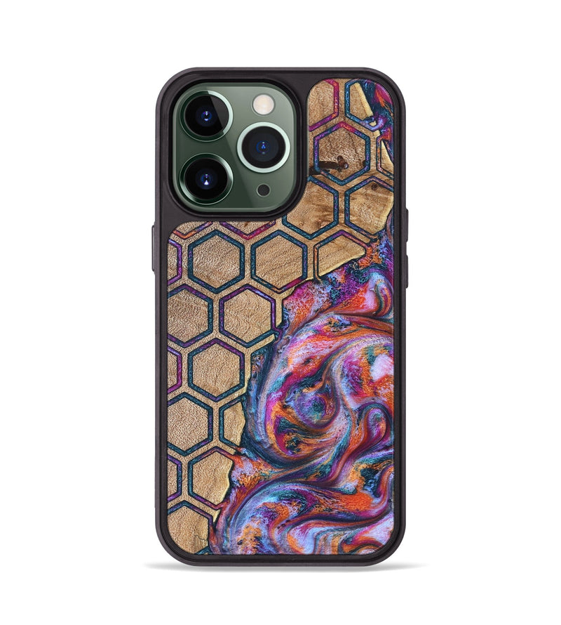 iPhone 13 Pro Wood Phone Case - Shelly (Pattern, 830969)