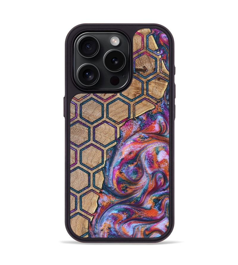 iPhone 15 Pro Wood Phone Case - Shelly (Pattern, 830969)