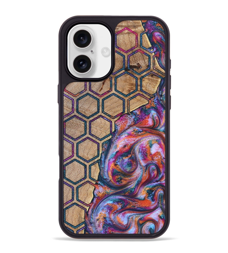 iPhone 16 Plus Wood Phone Case - Shelly (Pattern, 830969)