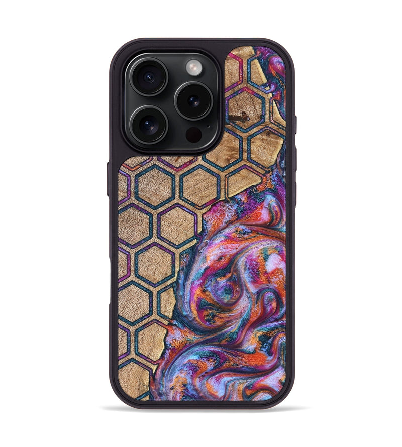 iPhone 16 Pro Wood Phone Case - Shelly (Pattern, 830969)