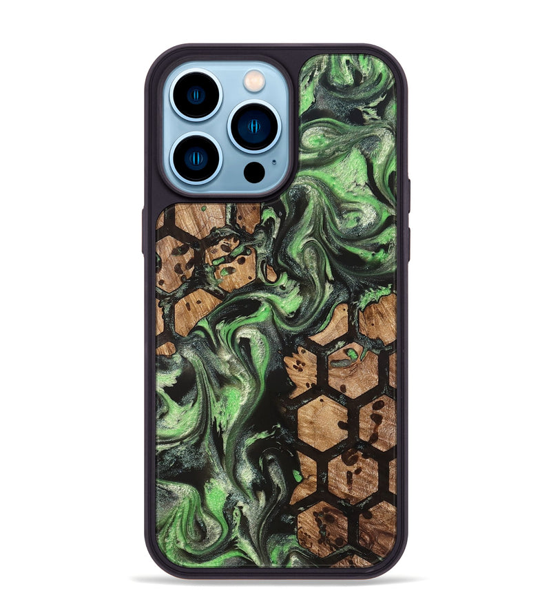 iPhone 14 Pro Max Wood Phone Case - Carina (Pattern, 830972)