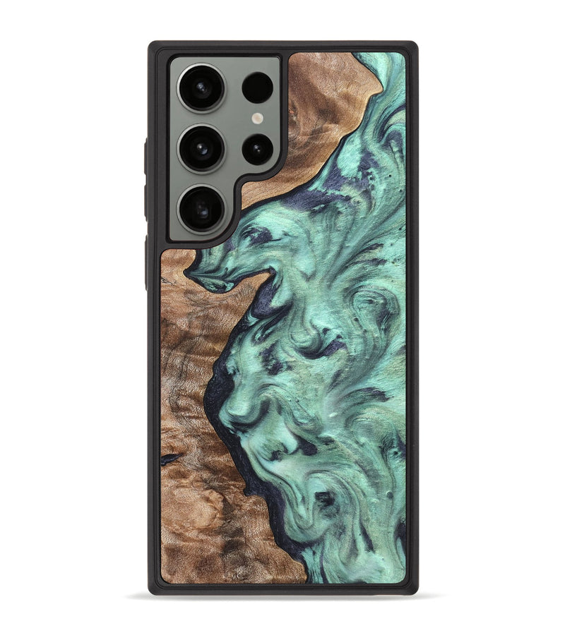 Galaxy S23 Ultra Wood Phone Case - Shayne (Green, 830985)