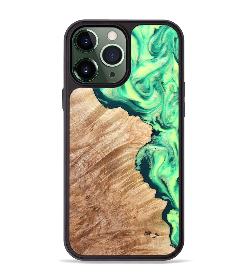 iPhone 13 Pro Max Wood Phone Case - Maira (Neon, 830989)