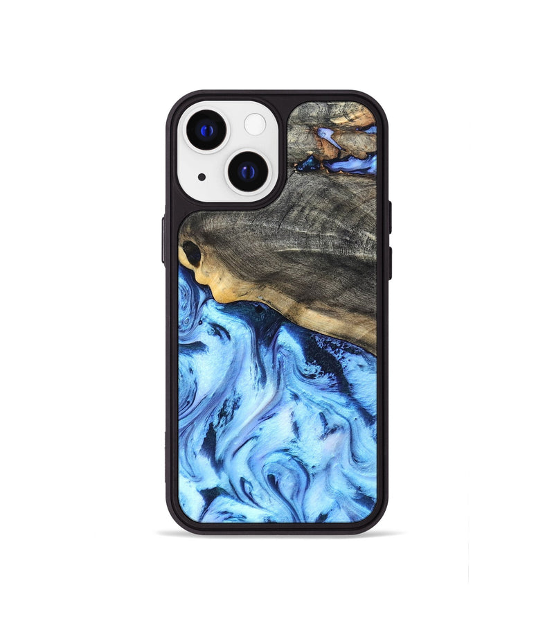 iPhone 13 mini Wood Phone Case - Gilda (Blue, 830991)