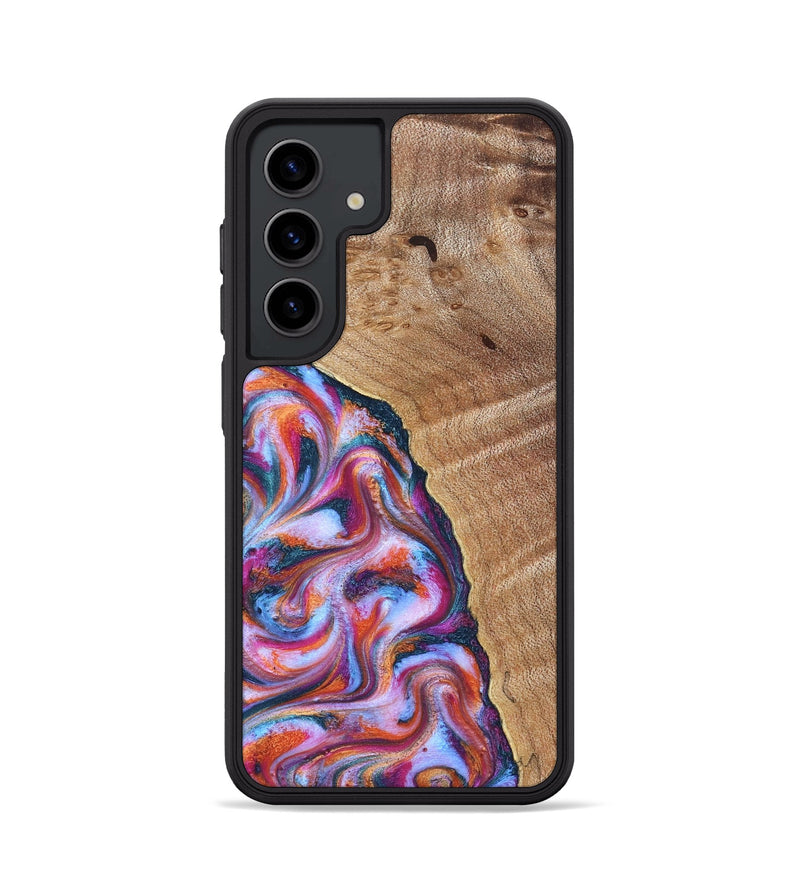 Galaxy S24 Wood Phone Case - Valarie (Blue, 830992)