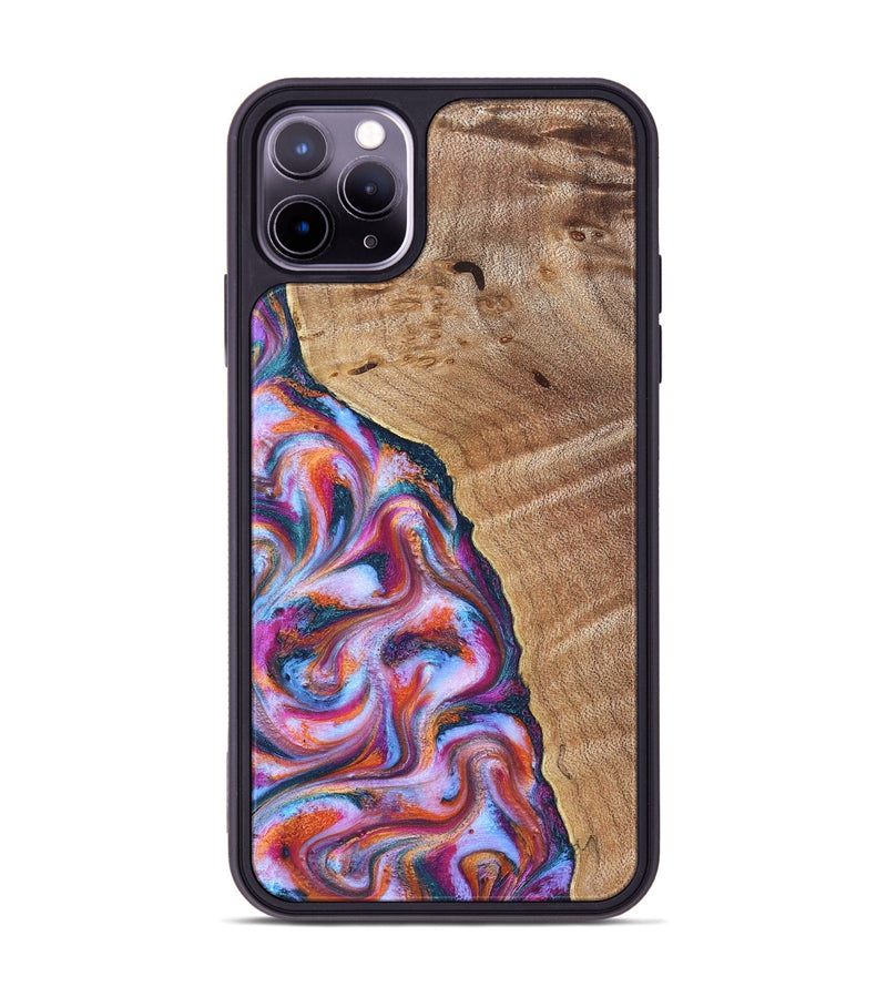iPhone 11 Pro Max Wood Phone Case - Valarie (Blue, 830992)