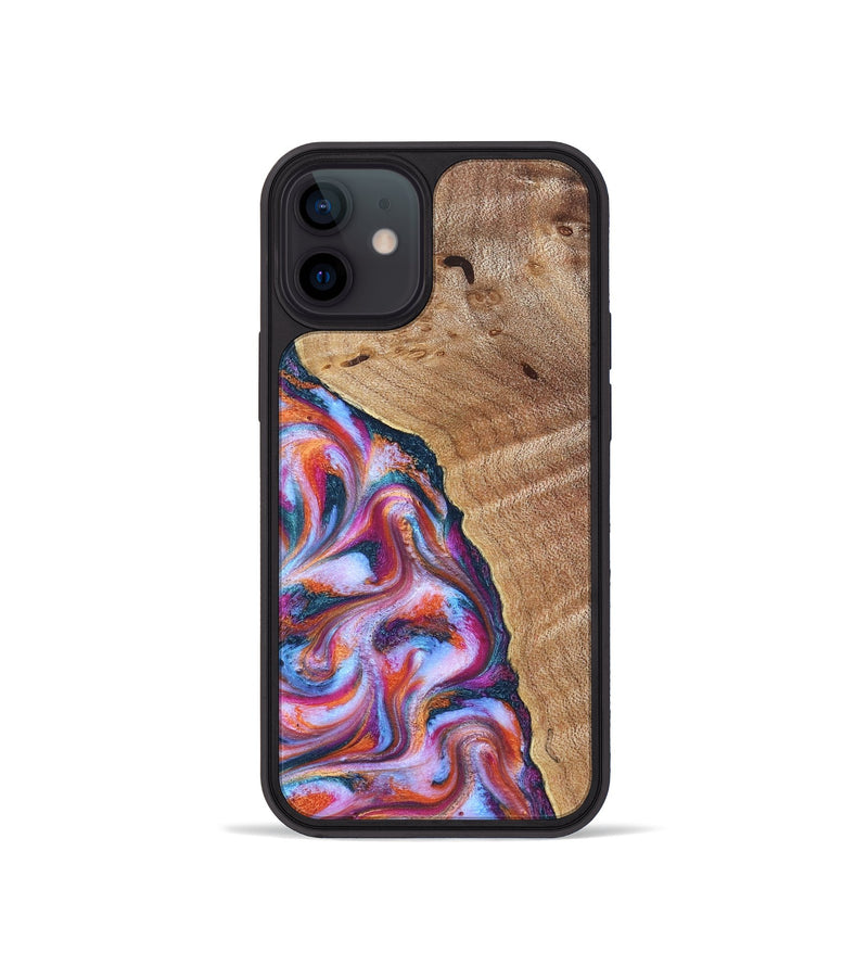 iPhone 12 mini Wood Phone Case - Valarie (Blue, 830992)