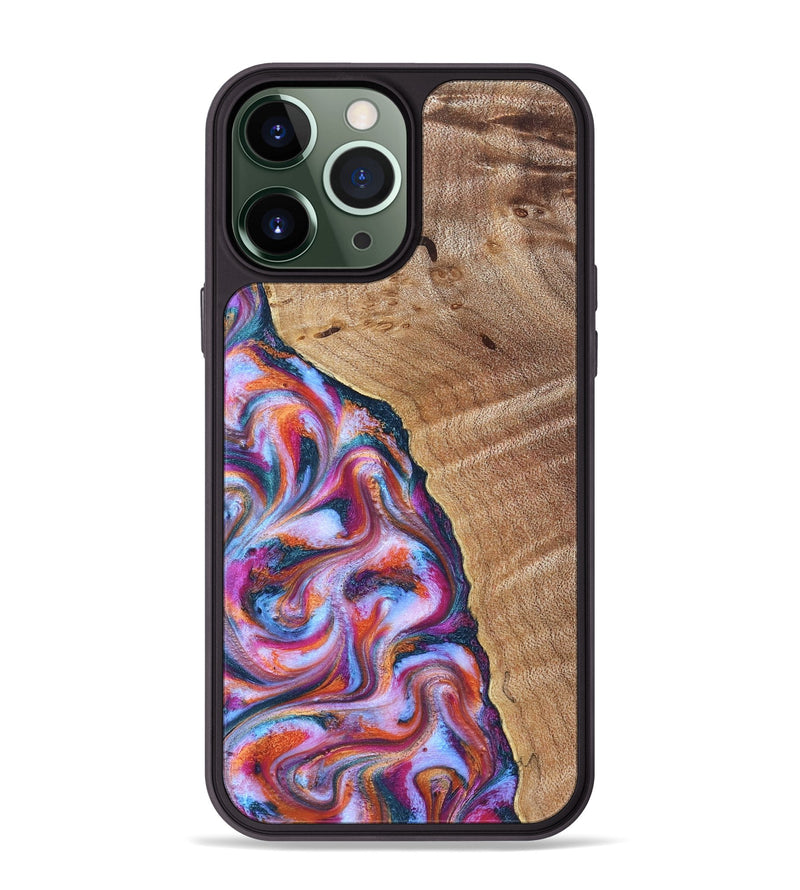 iPhone 13 Pro Max Wood Phone Case - Valarie (Blue, 830992)
