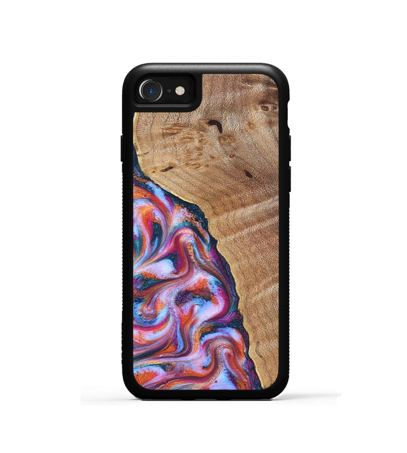 iPhone SE Wood Phone Case - Valarie (Blue, 830992)