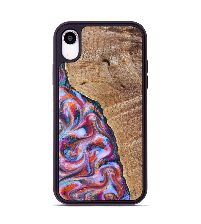 iPhone Xr Wood Phone Case - Valarie (Blue, 830992)