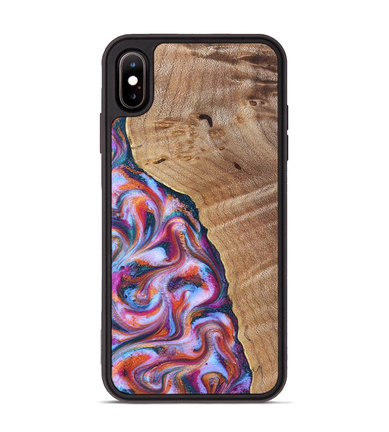 iPhone Xs Max Wood Phone Case - Valarie (Blue, 830992)