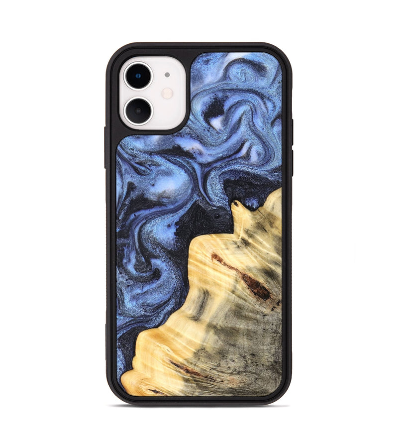 iPhone 11 Wood Phone Case - Giselle (Blue, 830993)