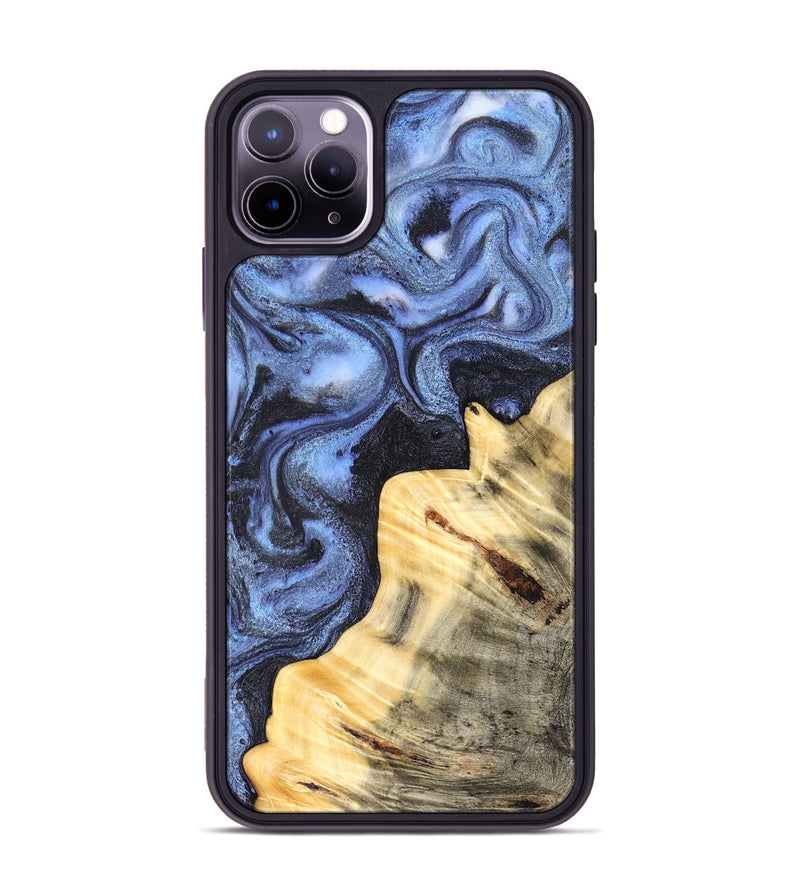 iPhone 11 Pro Max Wood Phone Case - Giselle (Blue, 830993)