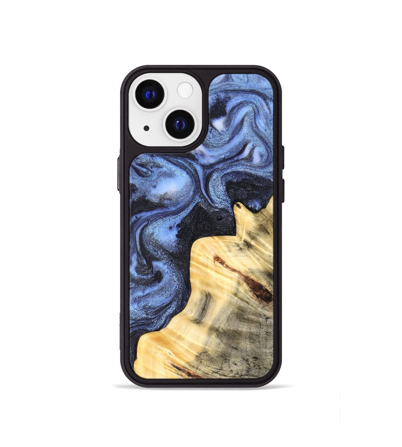 iPhone 13 mini Wood Phone Case - Giselle (Blue, 830993)